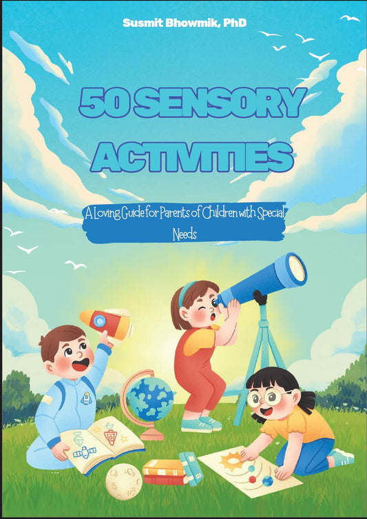 50 sensory activities printable guide for neurodivergent kids with ADHD, autism and special needs — parent activity book for sensory play and emotional regulation