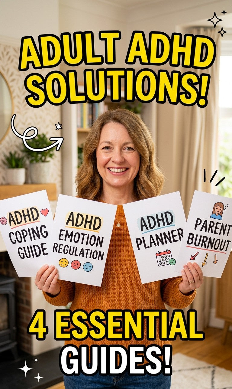 ADHD Adult Support Bundle – 4 Printable Guides for Real Life